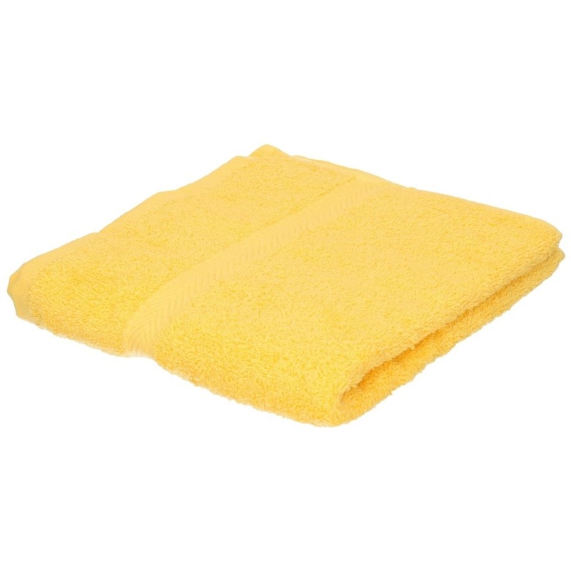 Badhanddoeken geel 50 x 90 cm 550 grams