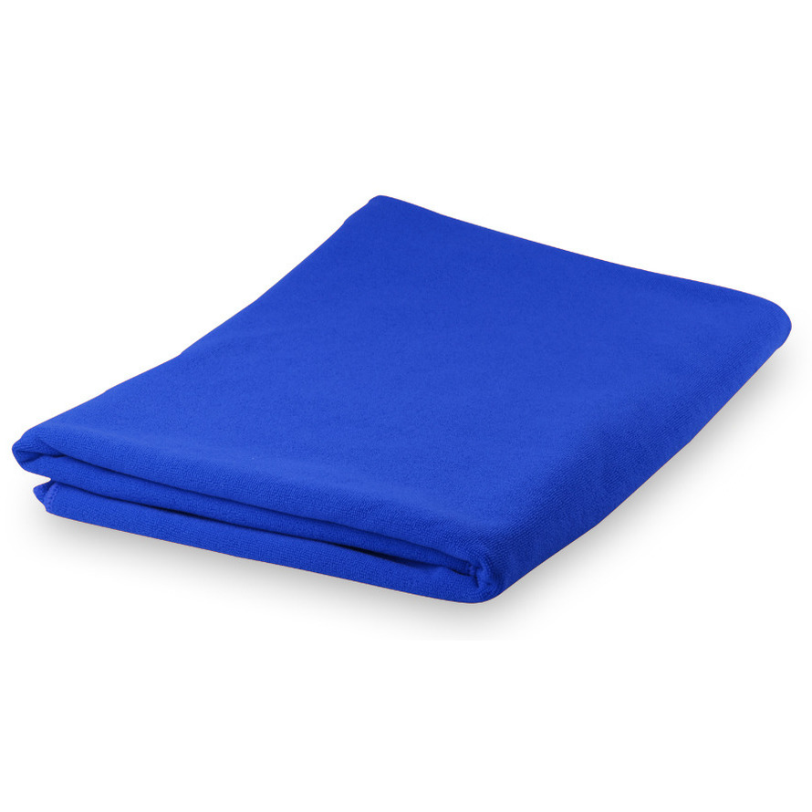 Yoga fitness handdoek extra absorberend 150 x 75 cm blauw